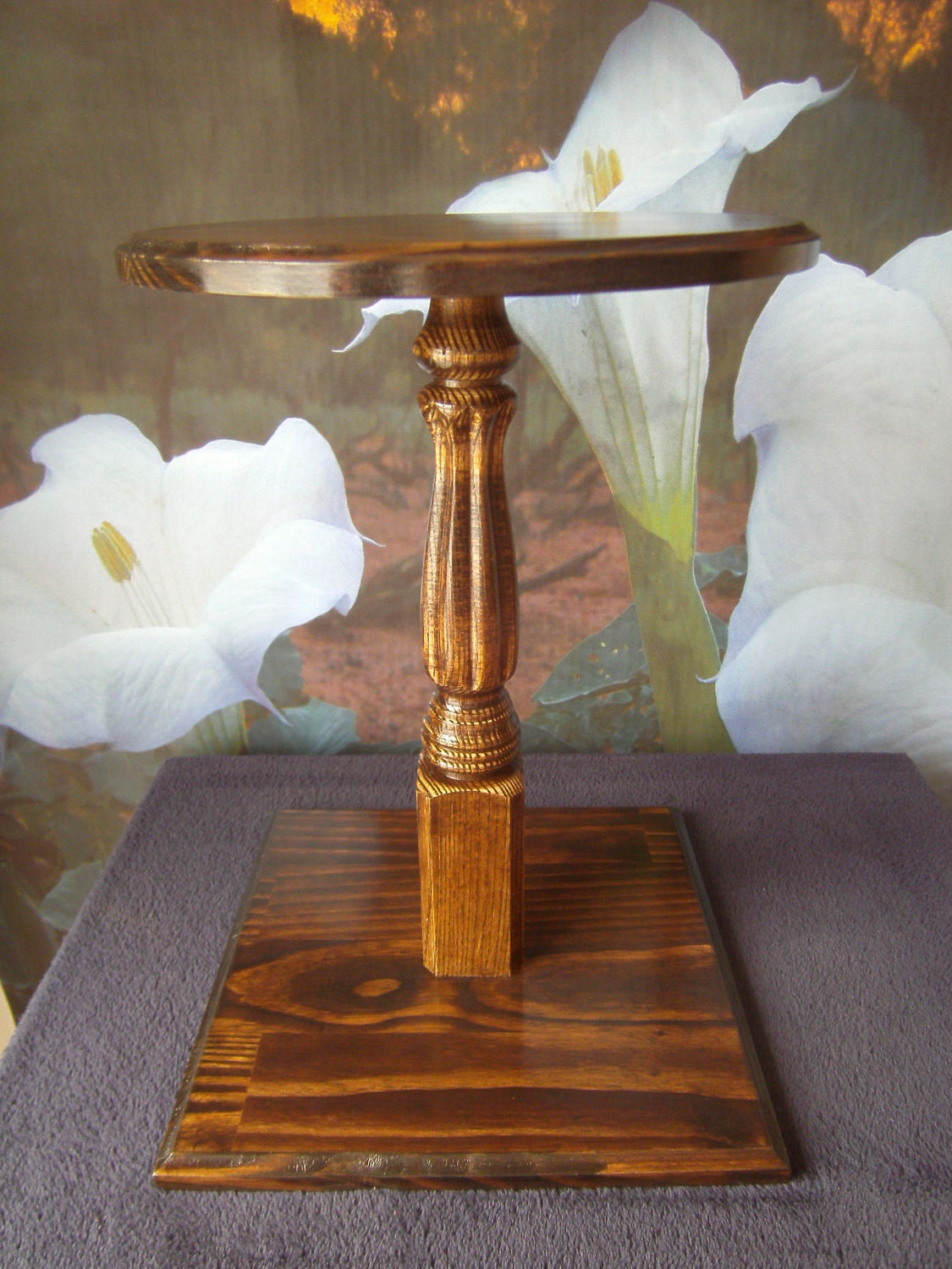 Custom Round 16 Tall Pedestal Base Cake Stand With | Etsy