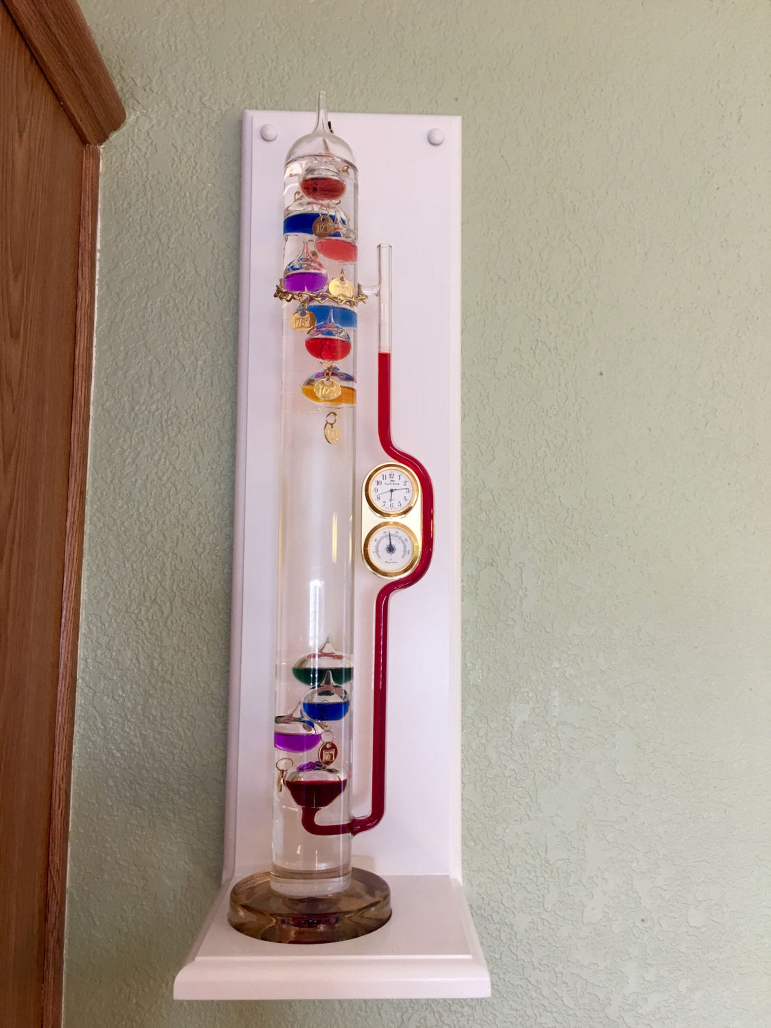 Galileo Thermometer Wall Shelf. 24 Tall. Custom Sizes Etsy
