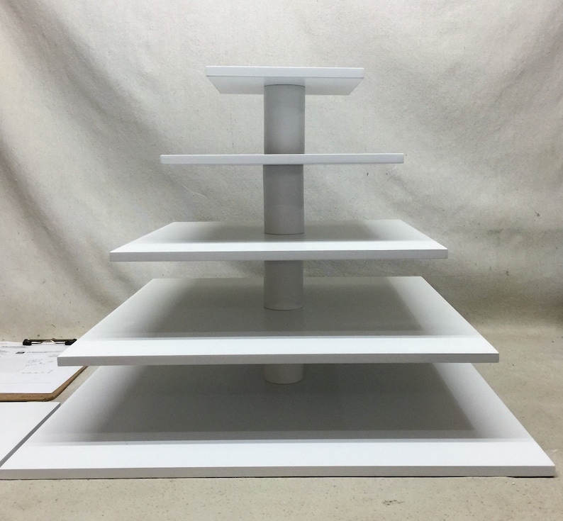 5 Tier Square Custom Made Cupcake Stand. 1/2 Thick Etsy