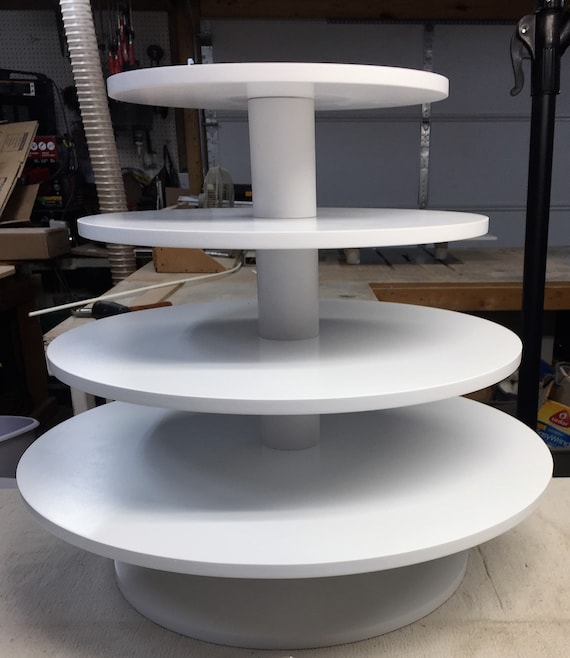 4 Tier Round Larger Capacity Custom Made Cupcake Stand With 4 Tier Round Larger Capacity Custom, Round Tiered Display Stand