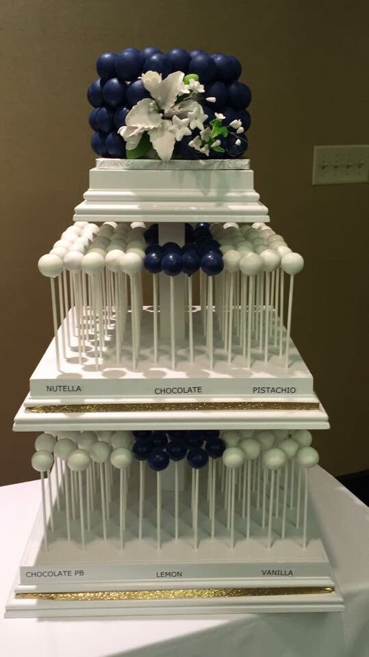 3 Tier Custom Cake Pop Stand With Matching Decorative Sides. Etsy