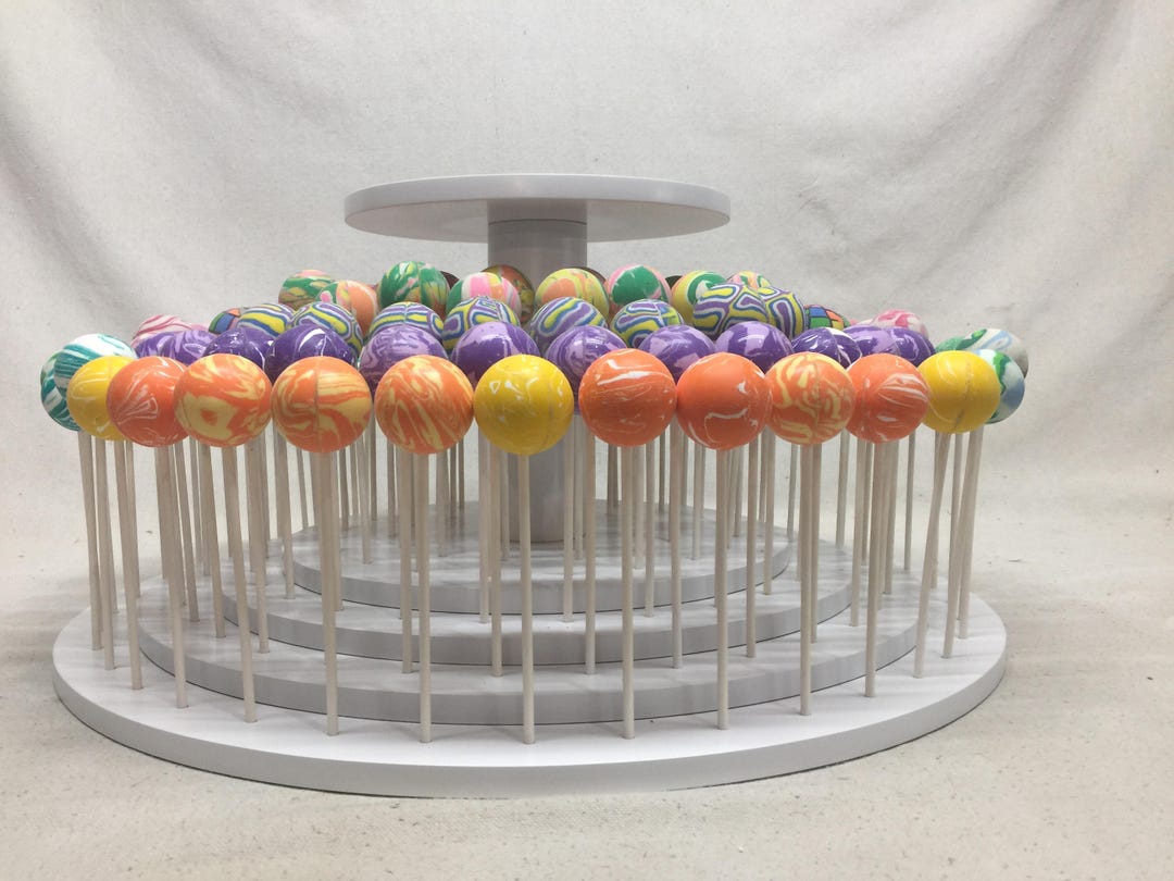 Round Cake Pop Stand With Elevated Platform for Cake Topper or Cutting ...