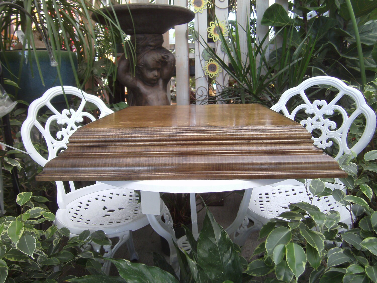 Beautiful Solid Wood Custom Cake Stand, Stained Your Choice of Colors.