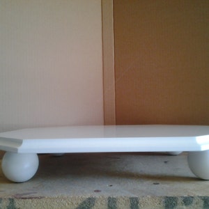 Custom Made Octagon Cake or Display Stand with 2 1/2 inch Ball Feet.