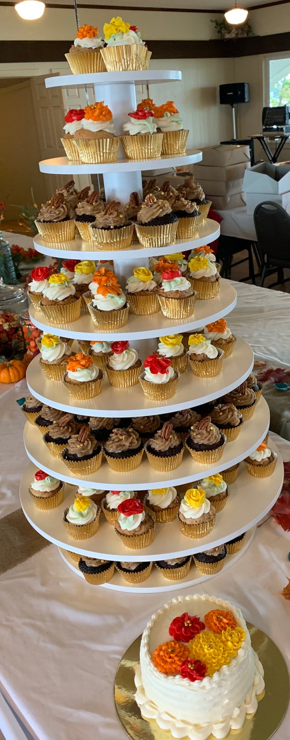 Aazon.co | Jinsongdafa Porcelain Cake Stand, Round Dessert Stand, Cupcake Stand For Birthday - View #9