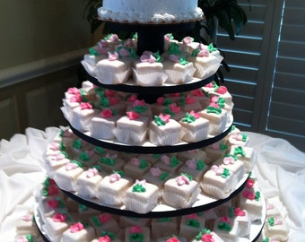 5 Tier Round Large Custom Made Cupcake Stand.  Holds up to 156 cupcakes.