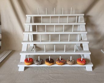 Custom Painted Donut Stand.  Can be adapted to fit Cake Pops or Push Pops too!
