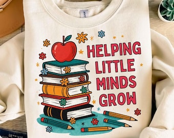 Insegnante Sublimazione PNG: Aiutare le piccole menti a crescere (download digitale)