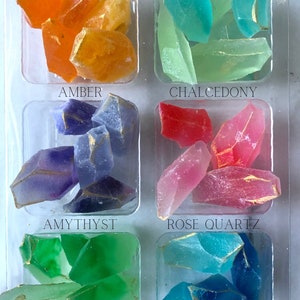 Kohakutou - Assorted Variety Of Gemstones - Japanese Candy - Candy Crystals - Vegan Candy  - Crystal Cake Decoration - Gemstone Lover Gift