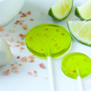 Salted Margarita Lollipops: Gourmet Summer Party Treat - 8 Pack