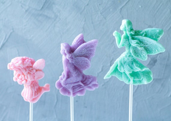 Angel & Stitch Lollipops Party Favors Supplies Suckers with Pink Ribbon -  12 pcs