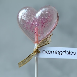 Sparkle Heart Lollipops: Valentine&#39;s Party Favors - Set of 8