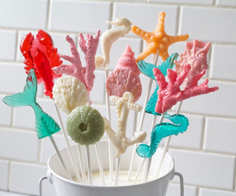 Nautical Lollipop CenterpieceBeach Wedding 12 PCS image 2