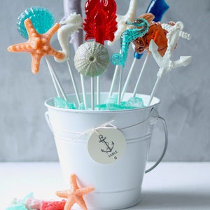 Nautical Lollipop CenterpieceBeach Wedding 12 PCS image 5