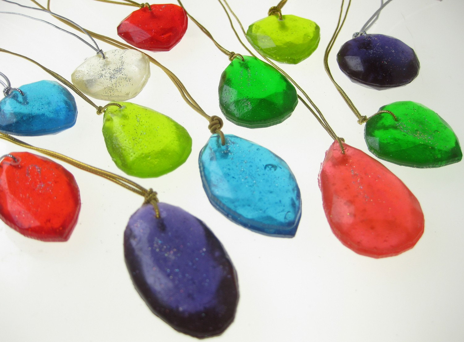 Gem Candy Necklaces / Edible Jewelry/12 PCS
