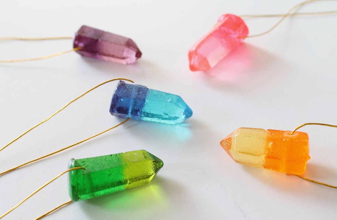 Edible Crystal Necklaces Crystal Quartz Gem Candy Etsy