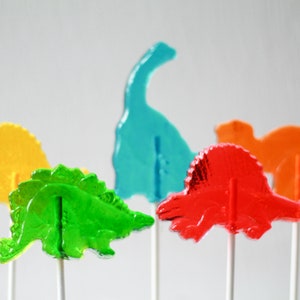 Dinosaur Lollipops: Dino Party Favors - 8 Pcs