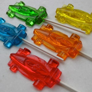 Sucettes de voiture de course - Boys Party Favors - Cadeau pour les amateurs de voitures - Cadeau de mécanicien automobile - Gâteries de sac de cadeaux pour garçons - Événement d’ingénierie - 8 PCS