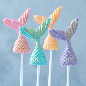 Mermaid Tail Lollipops - Fish Tails - Mermaid Lovers Gift - Sea Themed Party - Underwater Gift - Swim Event - Sea Godess Goody Bag