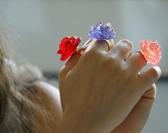 Rose Candy Ring: Flower Girl Proposal, Bridal Shower Party Favor 1
