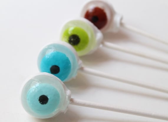 Eyeball Halloween Lollipops 6 pieces | Etsy