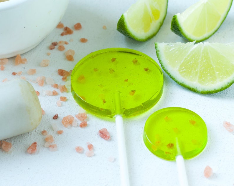 Salted Margarita Lollipops - Summer Party Treat - Margarita Lover - Cocktail Party Gift - Gourmet Gift for Foodies - Cinco de Mayo Party 