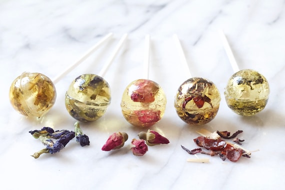 Organic Tea Brewing Lollipops: Assorted Flavors, Tea Lover Gift