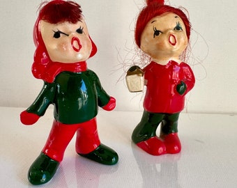 Vintage Napco Ware Carolers, Redheads, MCM