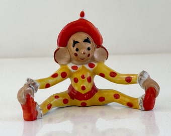 Vintage Pierrot Mouse Clown Figurine, Japan