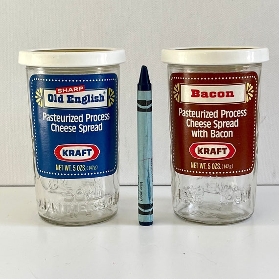 2 Kraft Cheese Spread 1 Old English & 1 Bacon Starburst Etsy