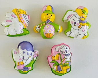 Vintage Easter Candy Containers, Bunny, Chick, Treat Containers