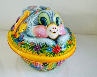 Cute Plastic Easter Candy Holder, Vintage Easter