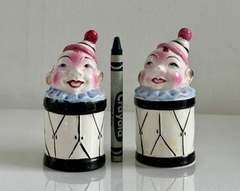 Clown in a Drum Salt & Pepper Shakers, Japan