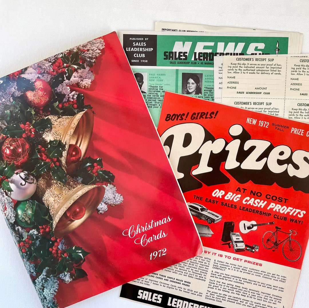 Fundraising Catalog of Vintage Christmas Cards, 1972 Christmas Greeting