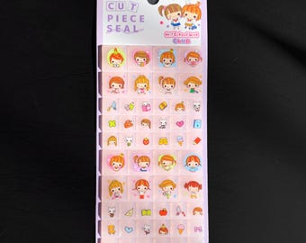 Highschool GIRLS sisters club BONBON tile drop STICKER | 3D | Charms | stationary | bubble | trinkets Crystal | Kawaii | Japanese | Heisei