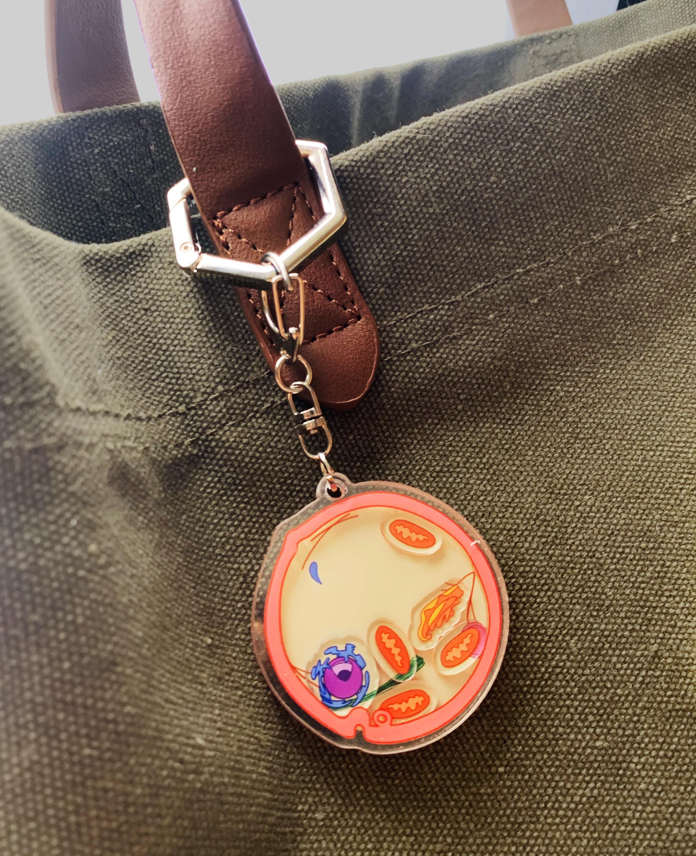 1 BIOLOGY CELL Shaker KEYCHAIN | Plant | Animal | Science | Organism ...