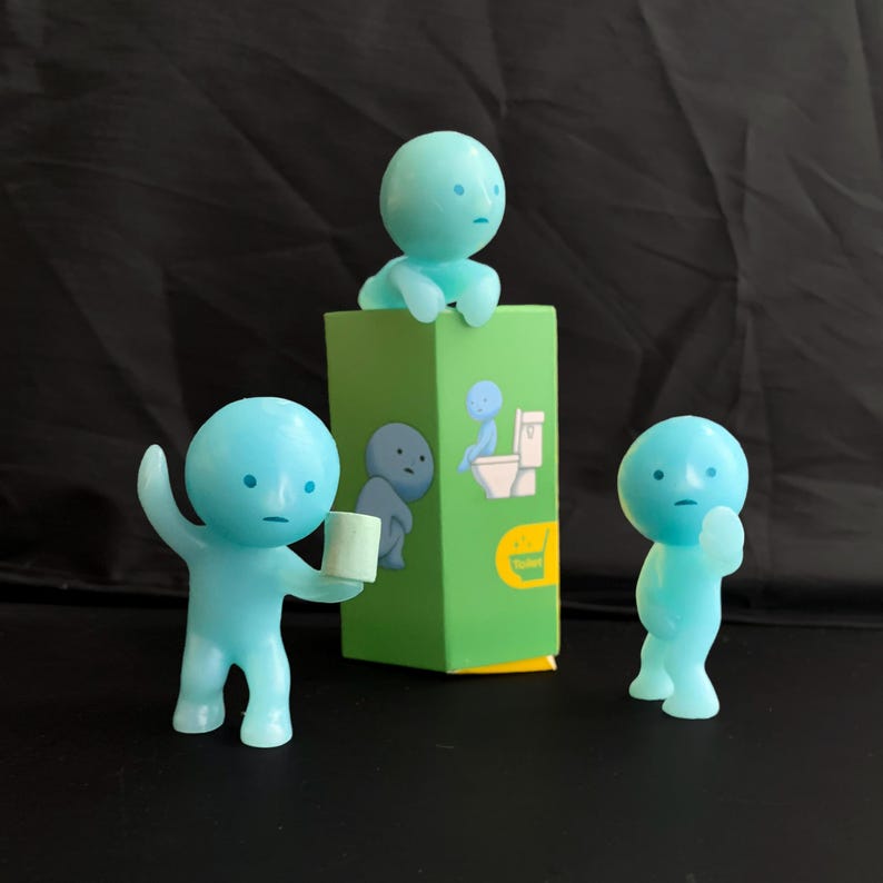 1 SMISKI Blind Box or Open Figure | glow in the dark | Toilet edition | Character Collectible Toy | Japanese Kawaii | trinket | emo moody 画像 1