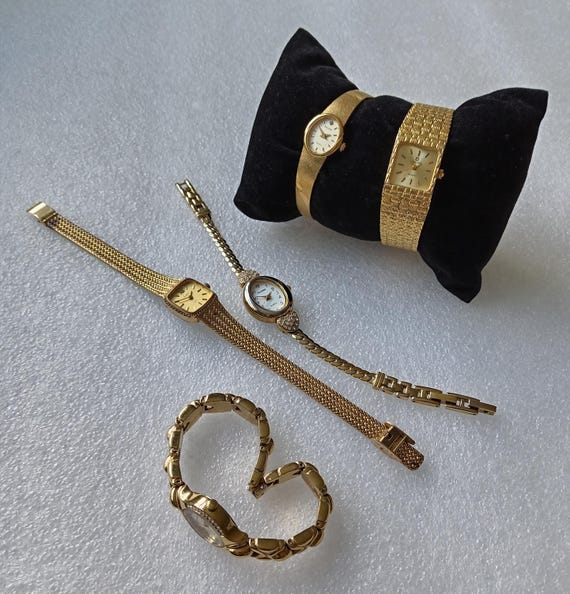 Unique Vintage Watches, Rare Watches, Ladies Gold-Tone Watches, Perfect Accessory, Gift for her. Accurist, Limit, Sekonda etc.