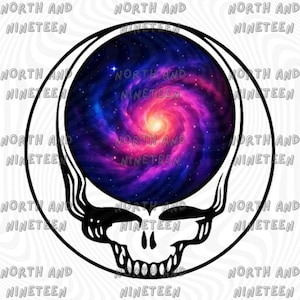 Steal Your Face | Stealie | Grateful Dead | Nebula | Digital Download | Available in Multiple Formats JPG PNG SVG | Space | Cosmic | Artwork