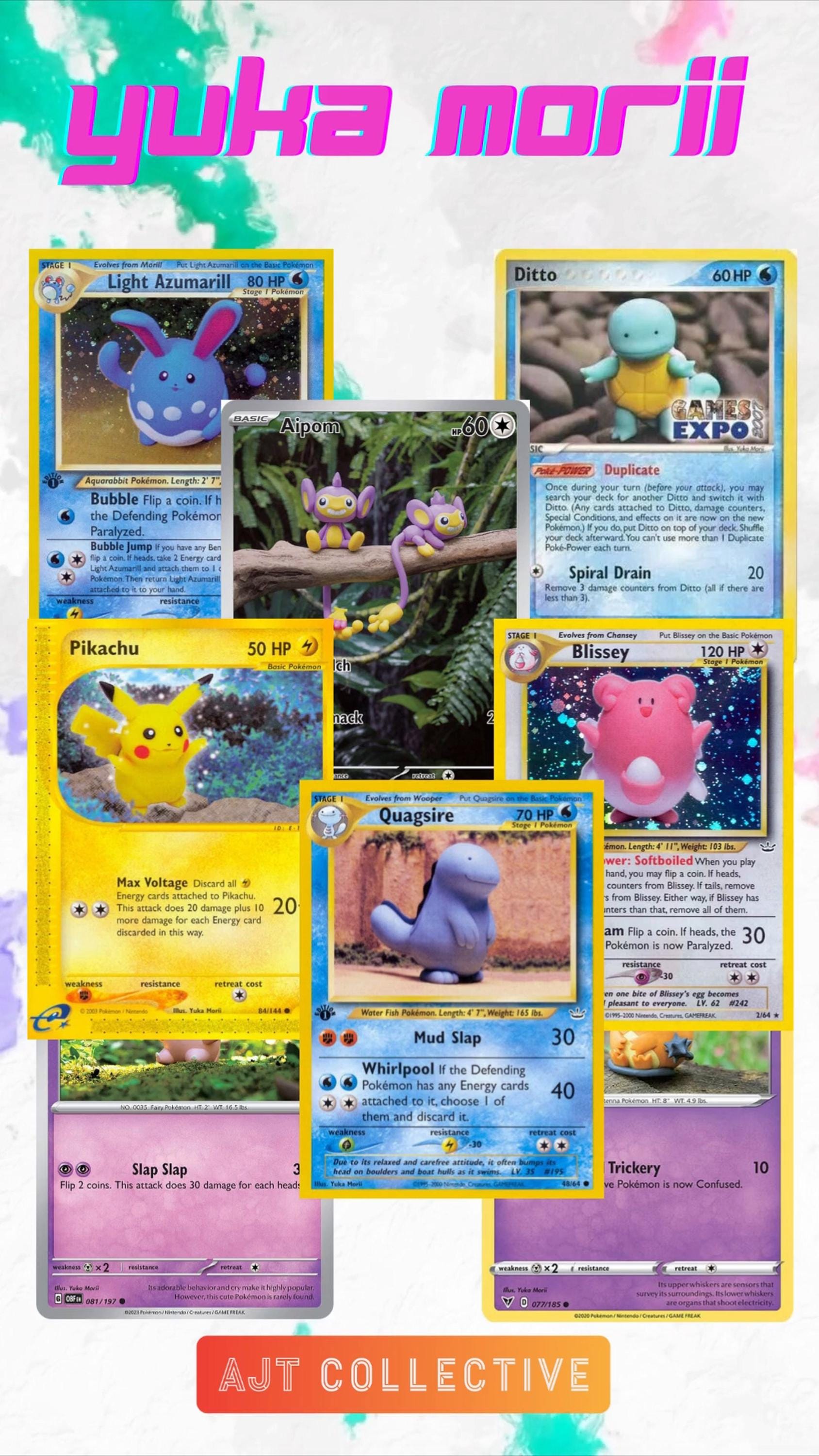 Yuka Morii Pokémon Card Mystery Pack, 10 Clay Art Trading Cards - Etsy