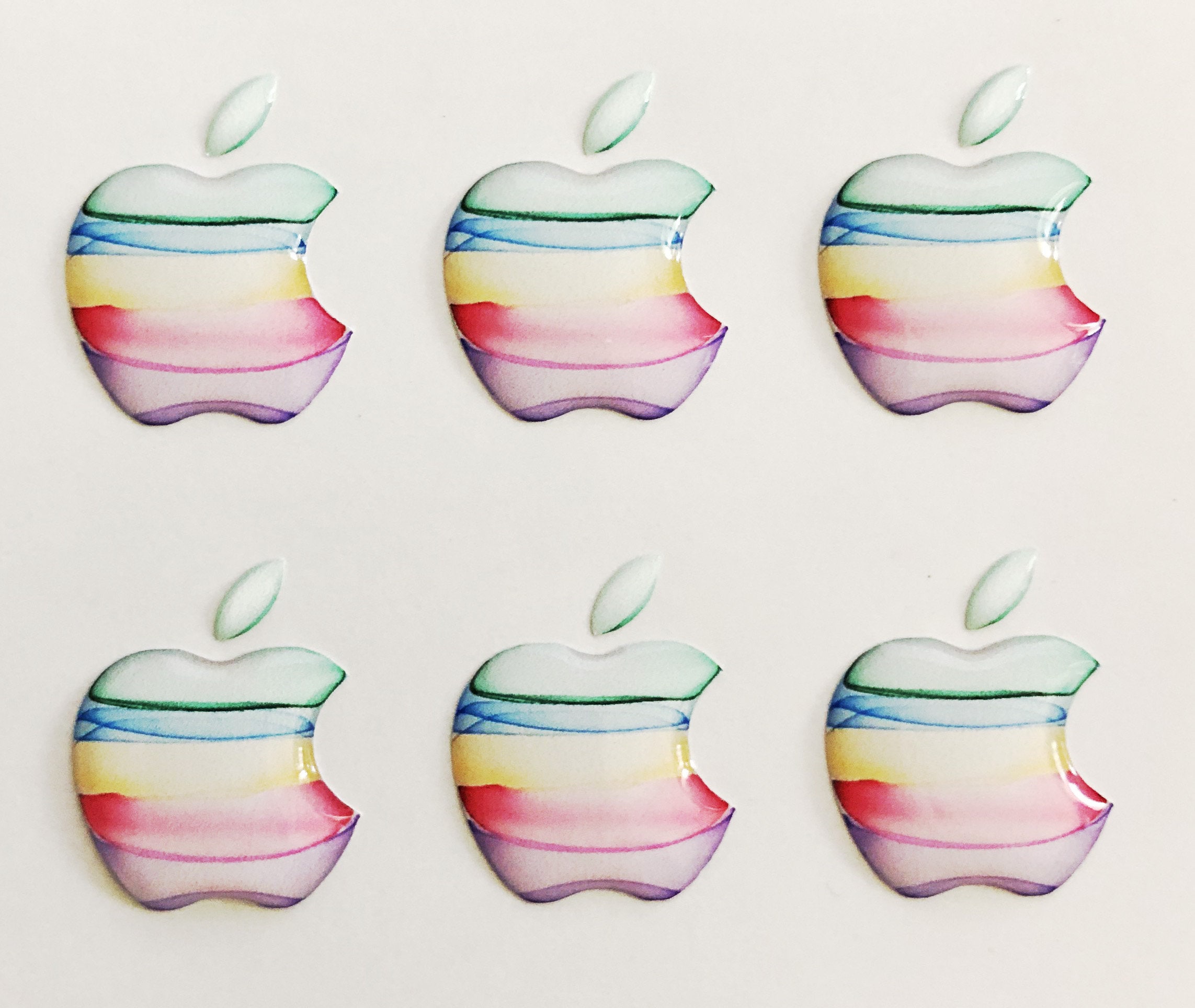 3 pcs x Apple sticker for iPhone Apple Accessory Decal 3D Etsy