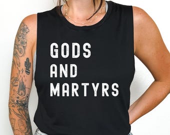 Gods & Martyrs Shirt, Quicksilver Brimstone Tee, Bella + Canvas Bookish Shirt, Romantasy Mom Gift, Fantasy Reader BookTok Tee