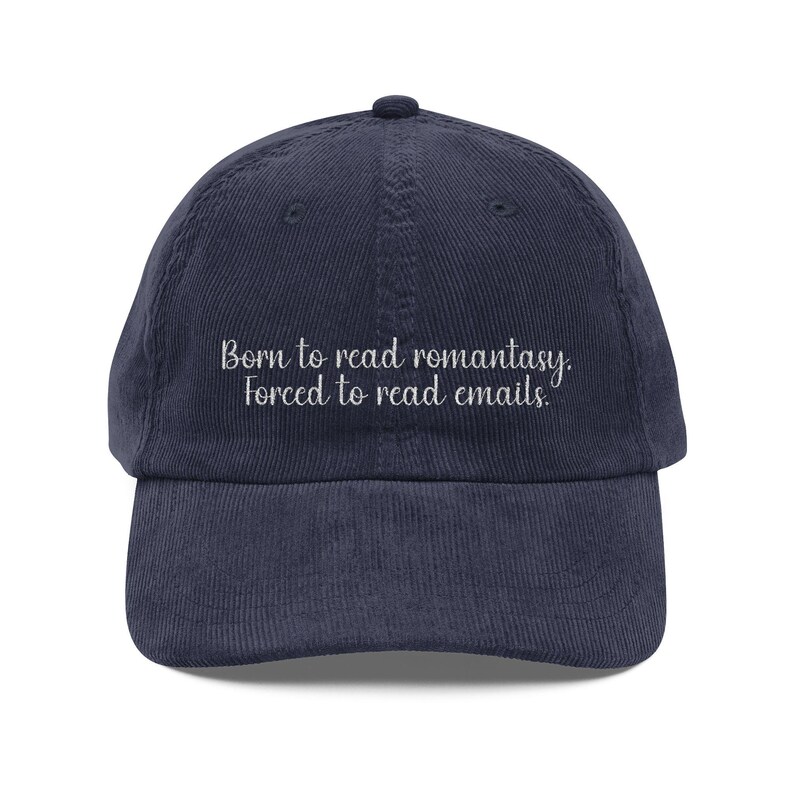 Embroidered Romantasy BookTok Hat, Forced to Read Emails Cap image 6