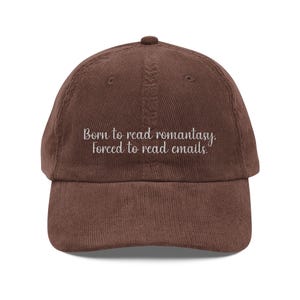 Embroidered Romantasy BookTok Hat, Forced to Read Emails Cap image 4