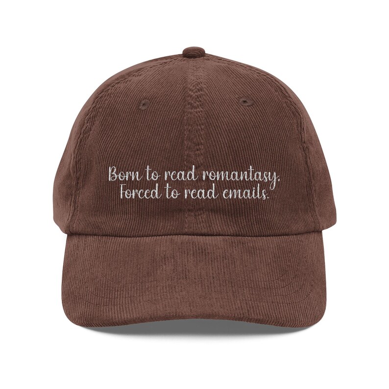 Embroidered Romantasy BookTok Hat, Forced to Read Emails Cap image 4