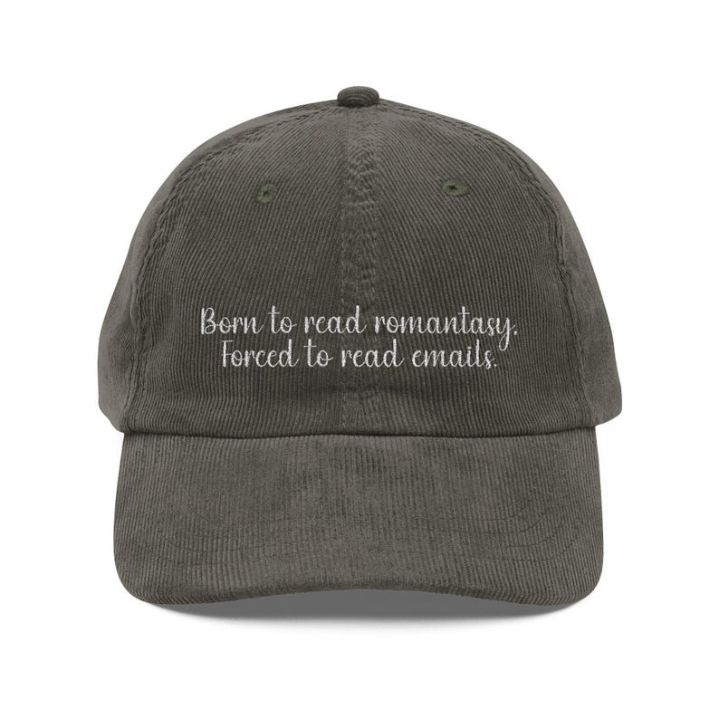 Embroidered Romantasy BookTok Hat, Forced to Read Emails Cap image 5