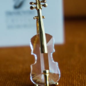 Swarovski Crystal Figurines Violin - Etsy