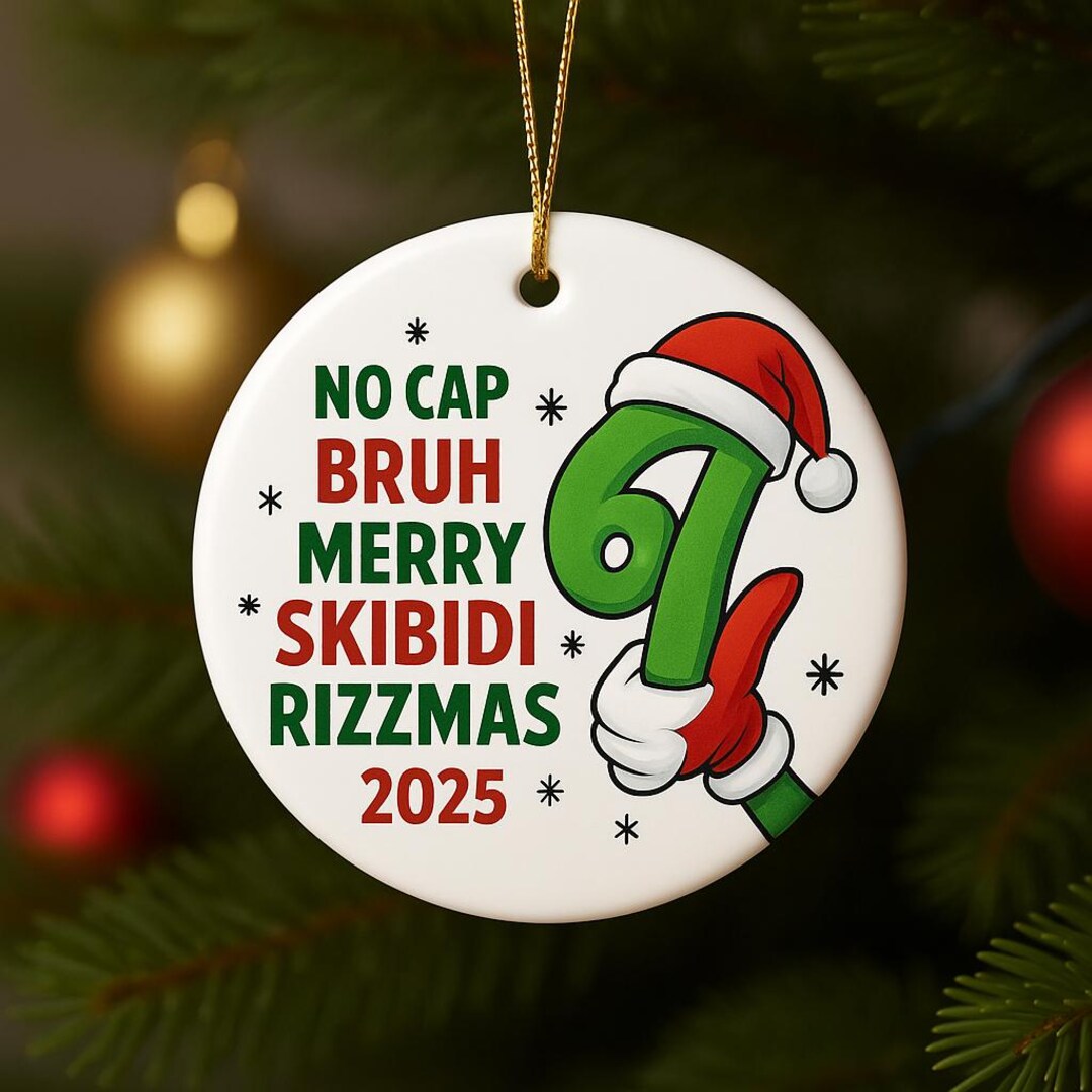 67 Ornament, Six Seven Ornament, 2025 Slang Christmas, 67 Gift, Funny ...