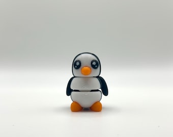 3D Printed Articulated Penguin – Flexi Fidget Toy