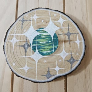 Unique Handpainted Galaxy Coaster